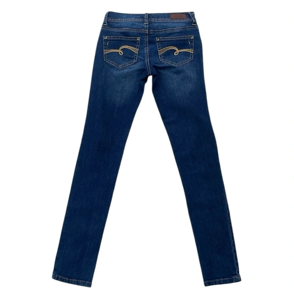 JUSTICE PREMIUM JEANS GIRLS SIMPLY LOW BLUE JEANS SIZE 12S